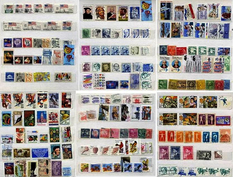 Photo : timbres de collection.