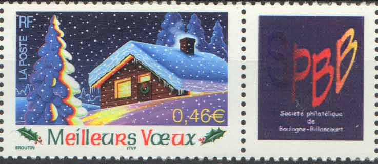 Timbre "voeux 2002".